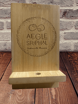 Bamboo Mobile Holders with Charging Point