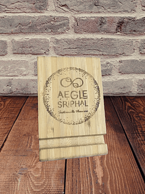 Bamboo Mobile Holder Vertical Dual Sided