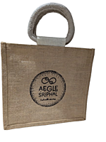Jute Window Bags - Plain Jute Window Bags - Plain