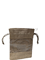 Jute Window Bags - Plain Jute Window Bags - Plain