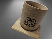 Bamboo Cup and Coaster Bamboo Cup and Coaster