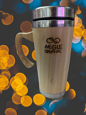 Bamboo Tumbler Shaker with Handle