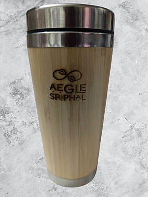 Bamboo Tumbler Shaker with Sipper Lid