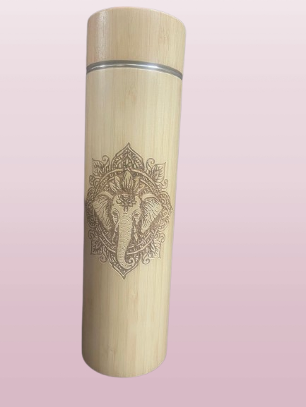 Bamboo Thermos Bottle/Flask with Bamboo lid